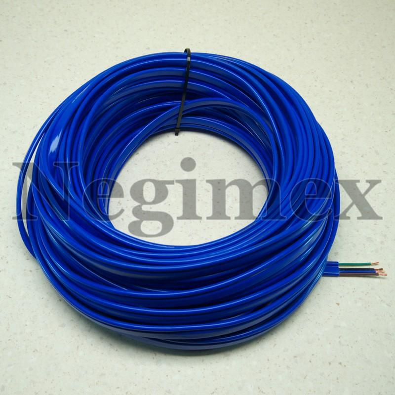 Cable plat bleu ACS à la coupe  Negimex, les spécialistes de la pompe à  eau immergée